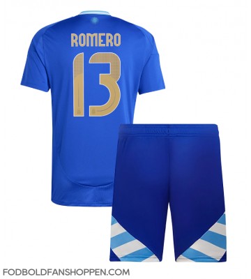 Argentina Cristian Romero #13 Udebanetrøje Børn Copa America 2024 Kortærmet (+ Korte bukser)